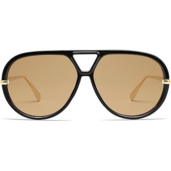 VANLINKER Oversized Trendy Polarized Aviator Sunglasses for Women Men Retro Round Sunglasses Vint... | Amazon (US)