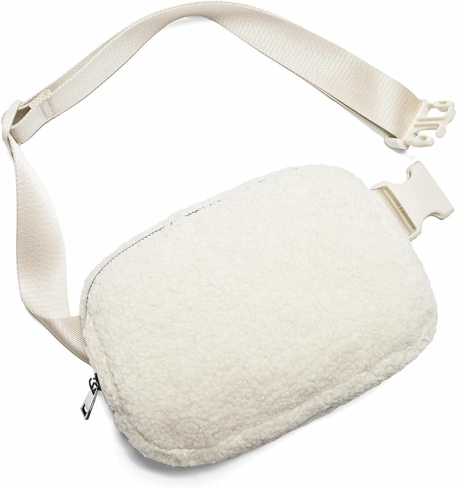Gitus Fleece Belt Bag Sherpa Fanny Pack Crossbody Bags for Women Fashion Waist Packs with Adjusta... | Amazon (US)