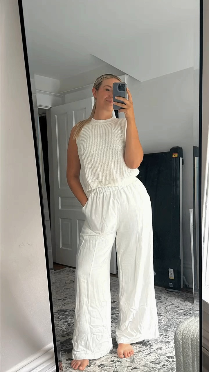 Corporate girl checking in during this heat wave 👋🏻 loving this sleeveless sweater from Amazon - had mediocre reviews but I’m loving it?! It’s perfect for summer because it’s light and thin, probably wouldn’t recommend for winter or fall! These pants are sooo comfy. I’m wearing a large 🫶🏻

#LTKSaleAlert #LTKWorkwear #LTKSummerSales