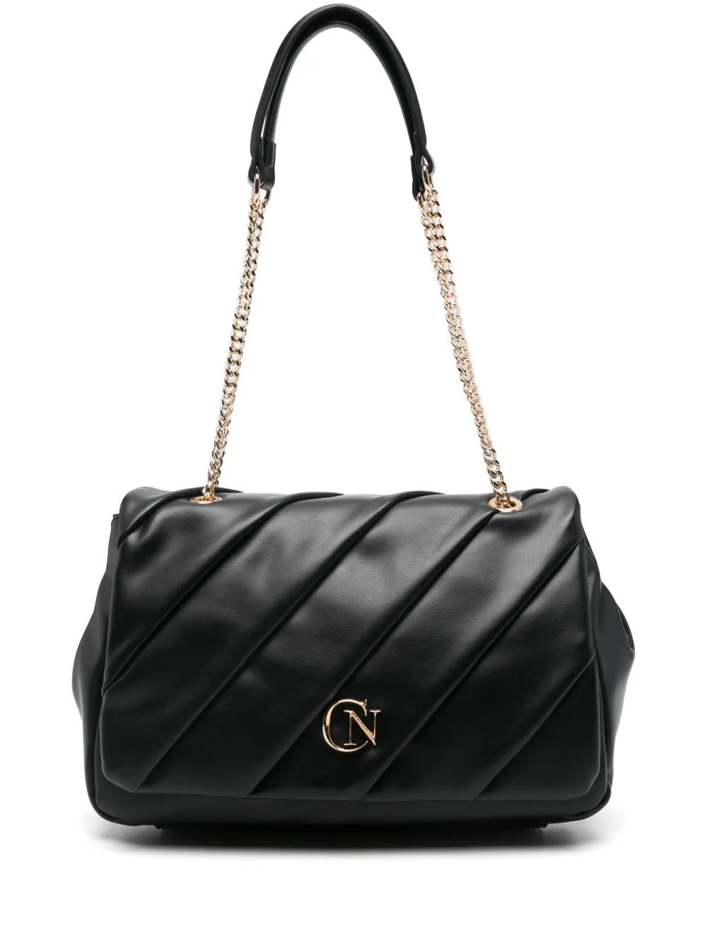 CAFèNOIR quilted chain shoulder bag - Black | Farfetch Global