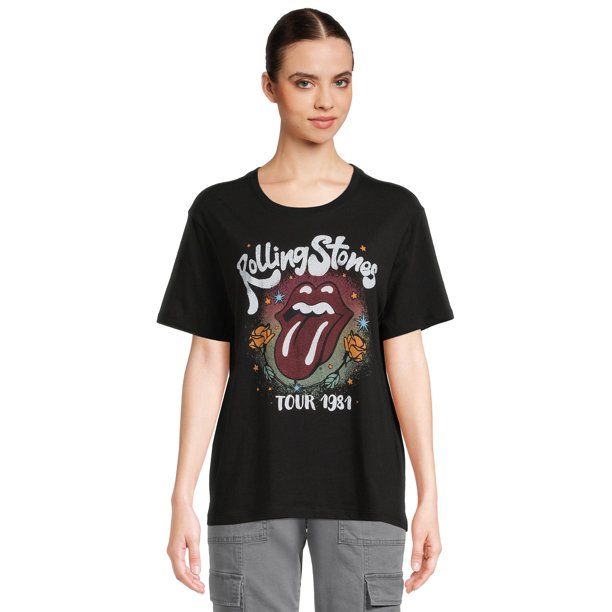 Time and Tru Women's Band Graphic Tee | Walmart (US)