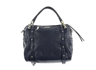 Rebecca Minkoff Cupid Leather Strap Navy blue Satchel $425 | eBay AU