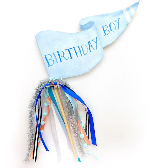 Birthday Boy Party Pennant Flag | Birthday Party Pennant | Birthday Banner | Birthday Wand | Birt... | Etsy (US)
