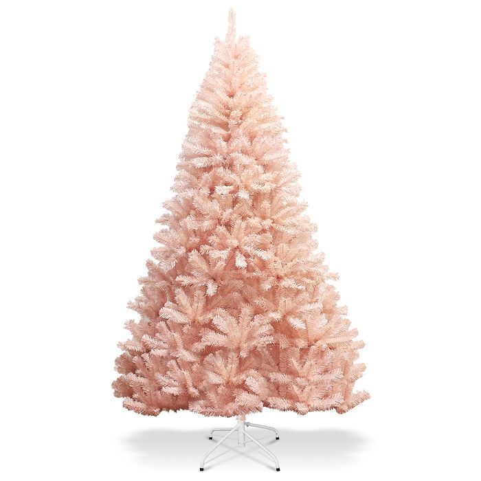 Costway 6ft/7ft Christmas Tree Hinged Full Fir Tree Metal Season | Target