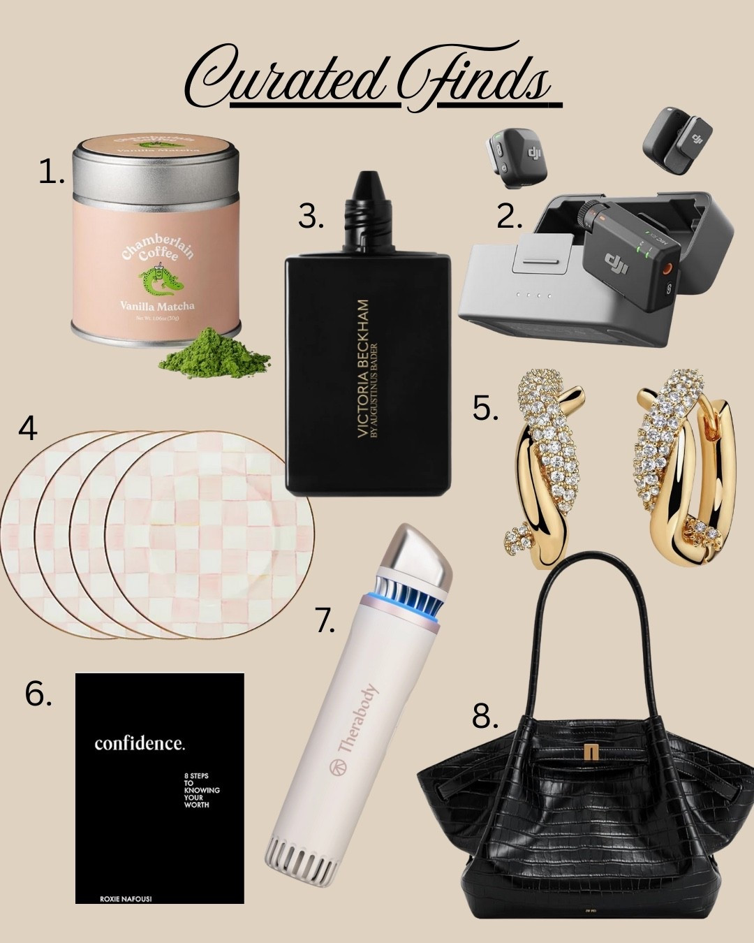 My favorite finds of the week, including foundation drops, gold Huggie hoops, a crocodile tote, rosy check plates and of course matcha! 

#LTKSaleAlert #LTKmorningroutine #LTKselfcare