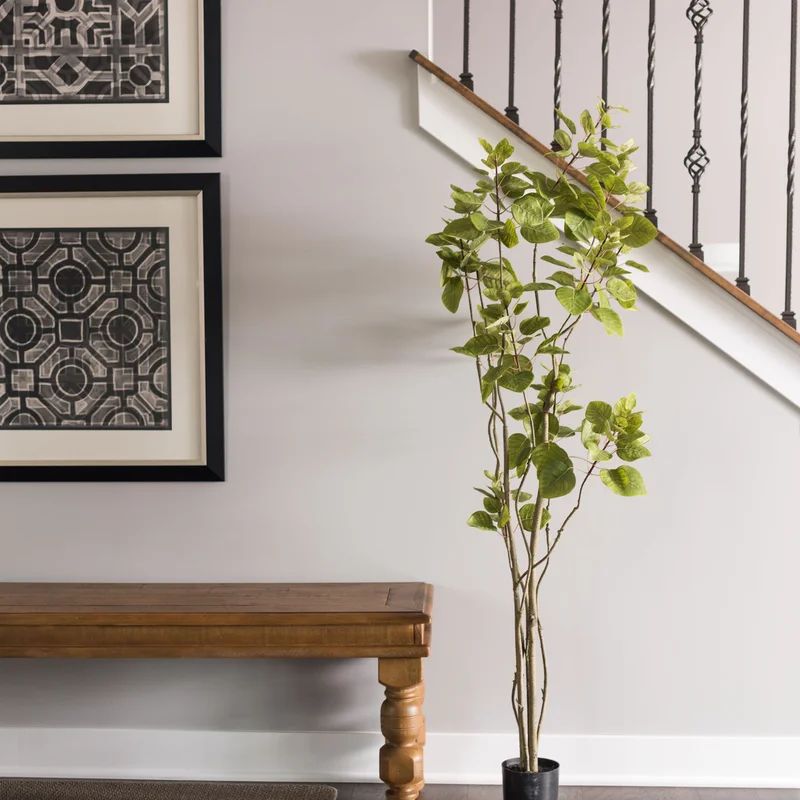Artificial Green Potted Cotinus Coggygria Tree | Wayfair North America