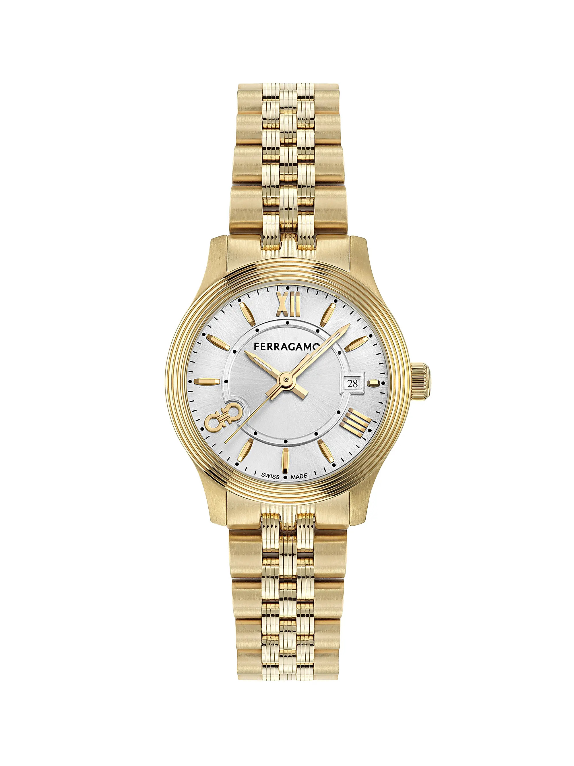 Ferragamo Duo Goldtone Stainless Steel Bracelet Watch/28MM | Saks Fifth Avenue