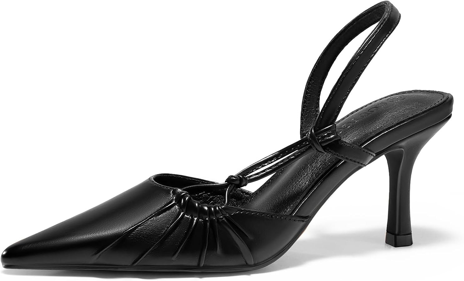 Coutgo Womens Slingback Kitten Heels Closed Pointed Toe Pumps D'Orsay Wedding Party Dress Shoes | Amazon (US)