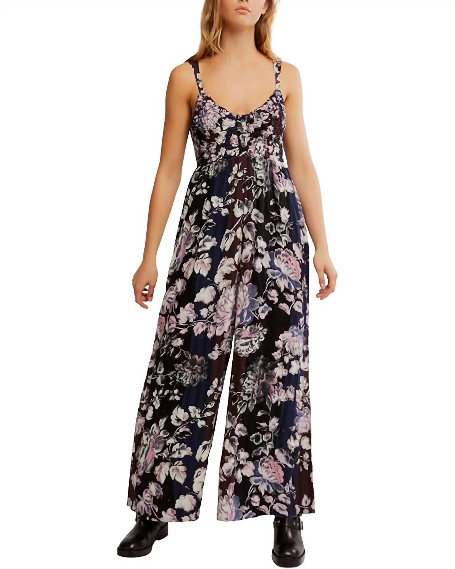 Melrose Jumpsuit In Midnight Garden Combo | Shop Simon