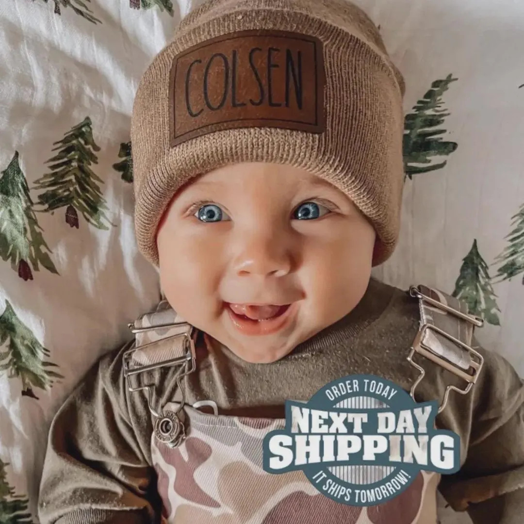 Personalized Printed Name Beanie | Etsy (US)