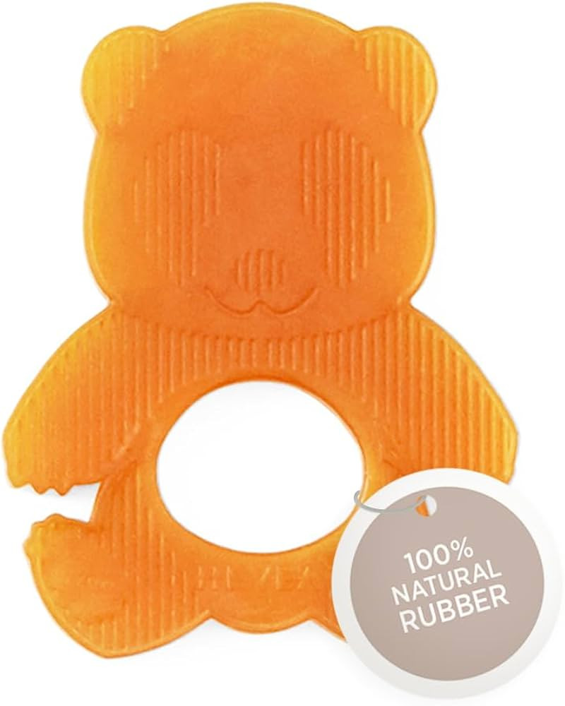 HEVEA Natural Rubber Panda Baby Teether - for Soothing Sore and Itchy Gums, Baby Teething Toy - B... | Amazon (US)