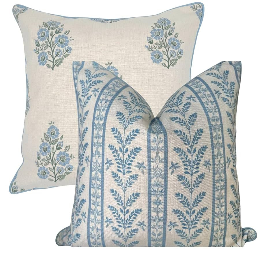 Louis and Camille Bundle Pillow Covers Grandmillennial Home Decor | Amazon (US)