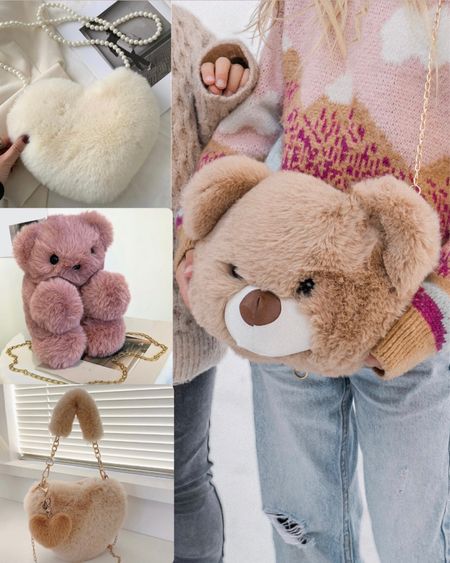 Could not find the exact teddy bear purse but found some equally adorable fuzzy bag options. 

#LTKHoliday #LTKkids #LTKGiftGuide