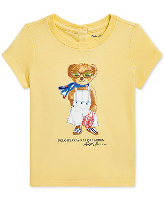 Polo Ralph Lauren Baby Jersey Polo Bear Tee - Macy's | Macy's