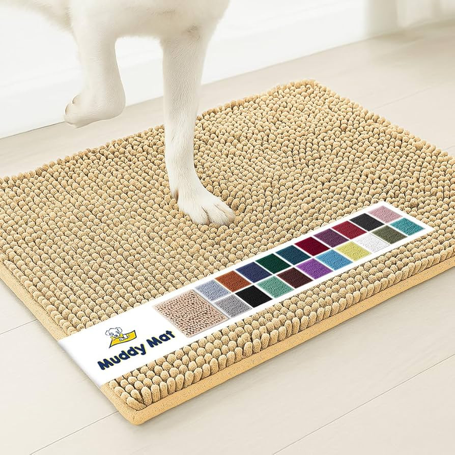 Muddy Mat® | Super Absorbent Door Mat Indoor, Microfiber Quick Dry Chenille Entryway Rug, Non-Sl... | Amazon (US)