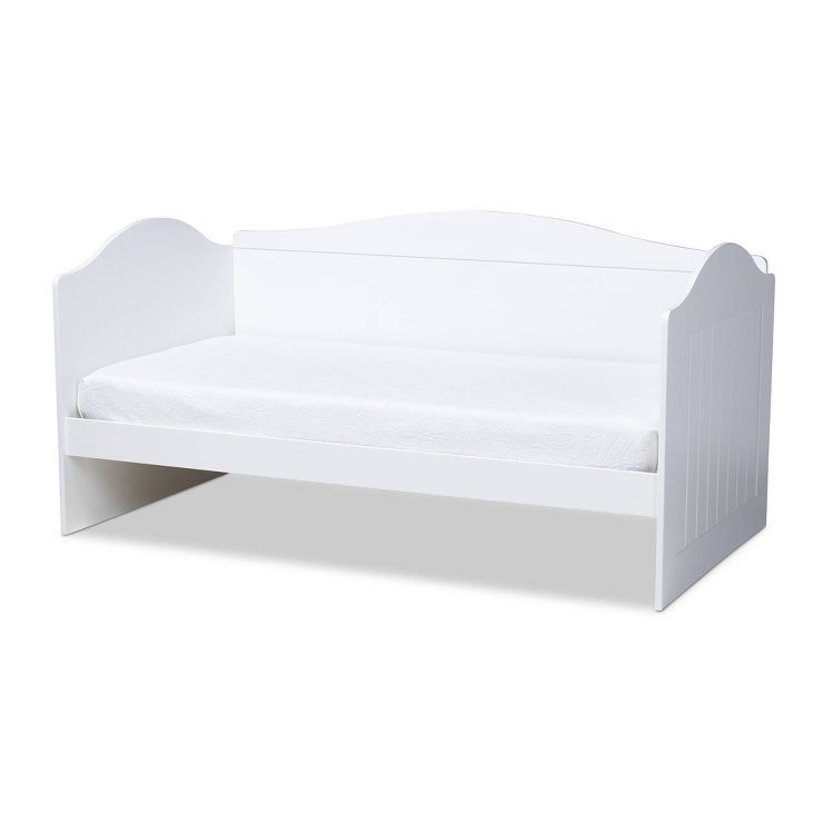 Twin Neves Wood Daybed White - Baxton Studio | Target