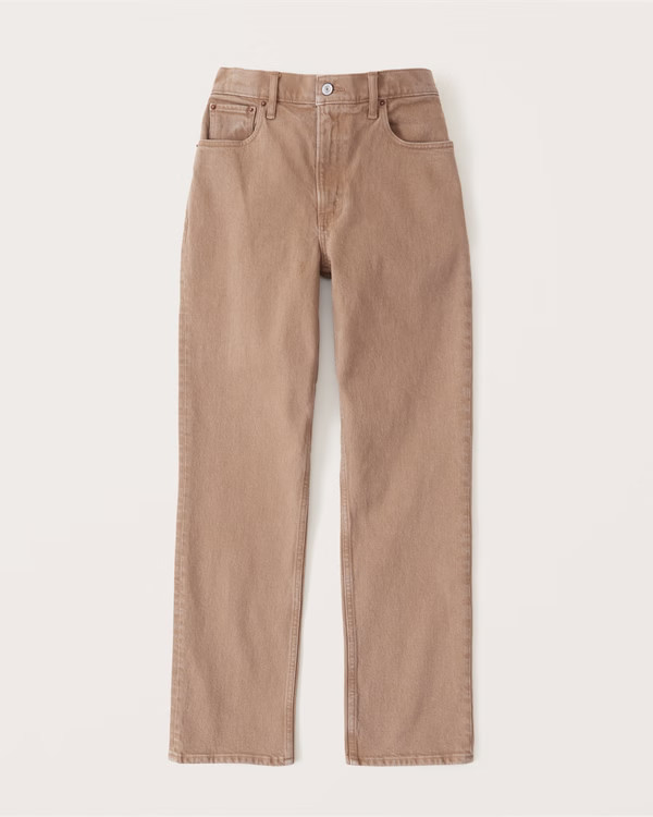Ultra High Rise 90s Straight Jeans | Abercrombie & Fitch (US)