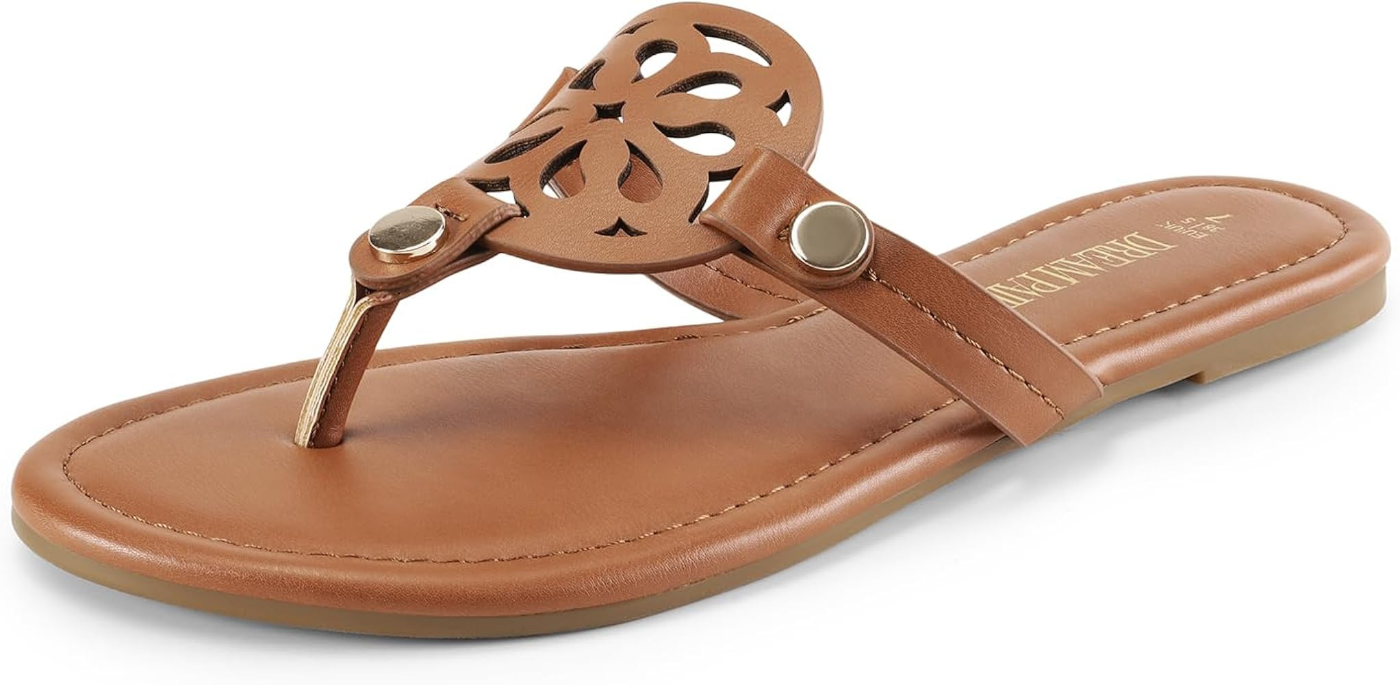 DREAM PAIRS Women's Flip Flops Comfortable Soft Cushion Slide Slip on Summer Beach Thong Flat San... | Amazon (US)