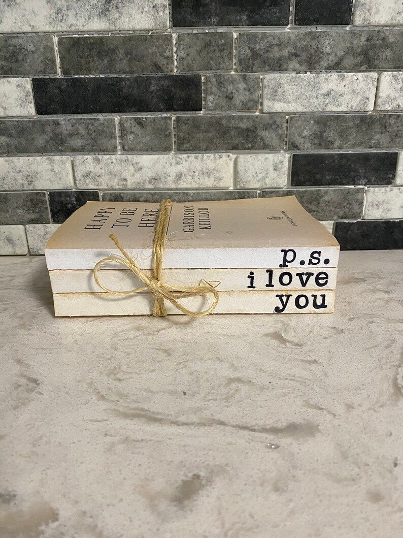 P.S. I Love You Book Stack | Etsy (US)
