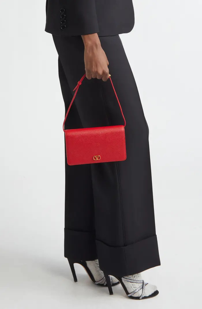 Valentino Garavani Mini VLOGO Leather Shoulder Bag | Nordstrom | Nordstrom