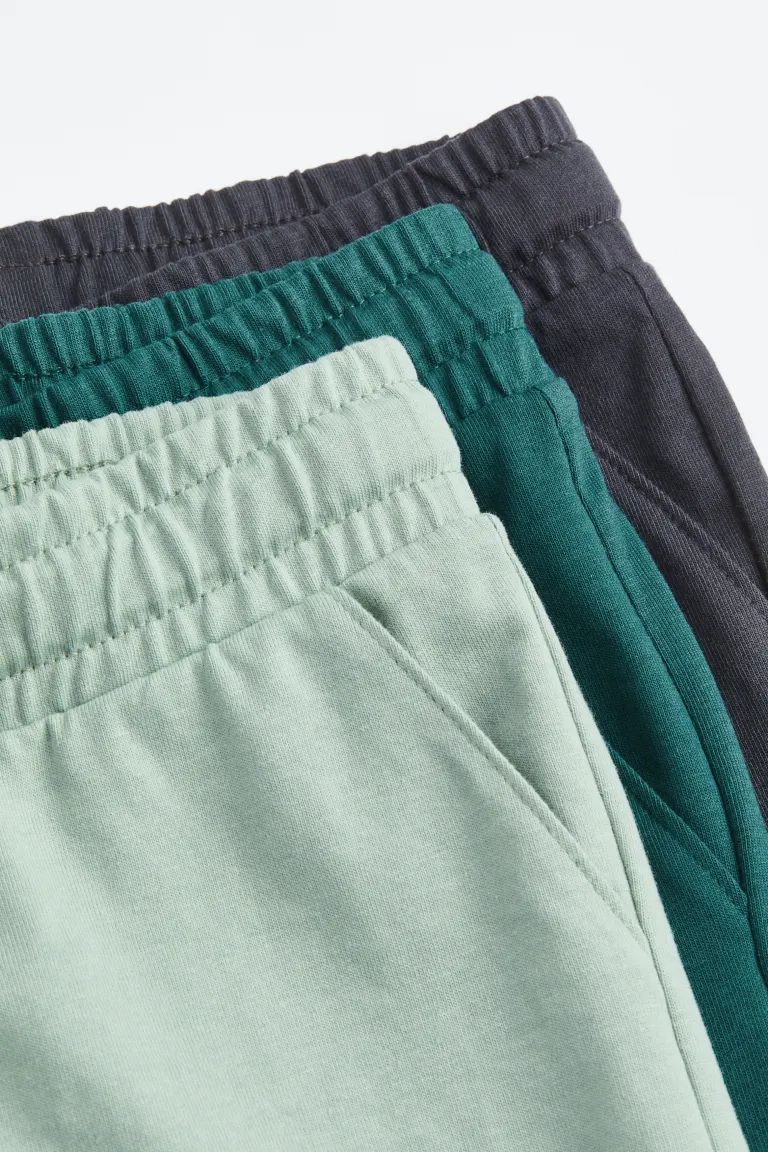 3-pack Cotton Jersey Joggers | H&M (US + CA)
