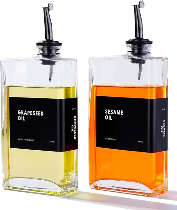 Olive Oil Dispenser for Kitchen, Cooking Oil Dispenser, Oil and Vinegar Dispenser Set, Olive Oil ... | Amazon (US)