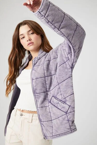 Quilted Zip-Up Jacket | Forever 21