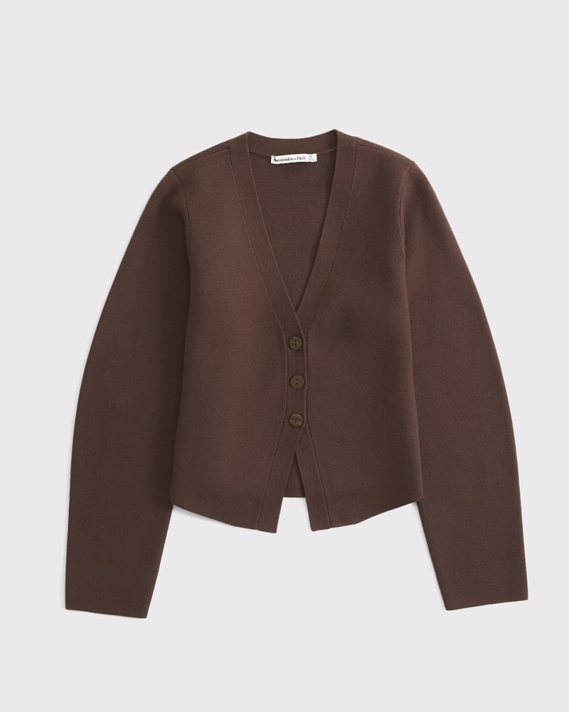 LuxeLoft Rounded Sleeve Cardigan | Abercrombie & Fitch (US)