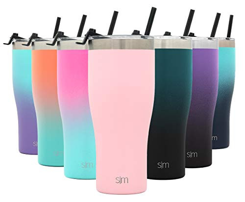 Simple Modern 32oz Slim Cruiser Tumbler with Straw & Closing Lid Travel Mug - Gift Double Wall Va... | Amazon (US)