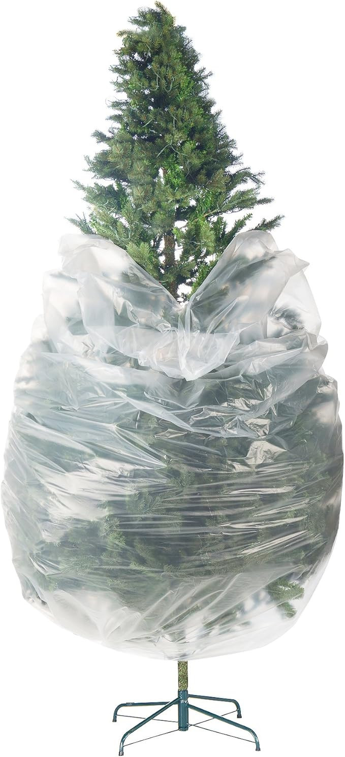 Elf Stor 83-DT5025 Premium Christmas Poly Large Storage Bag 9' x 4' for 7.5' Trees, Foot, Clear | Amazon (US)