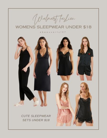 Shop these cute Walmart fashion sleepwear sets under $18!! #WalmartPartner #WalmartFashion

#LTKFindsUnder50 #LTKSaleAlert #LTKStyleTip