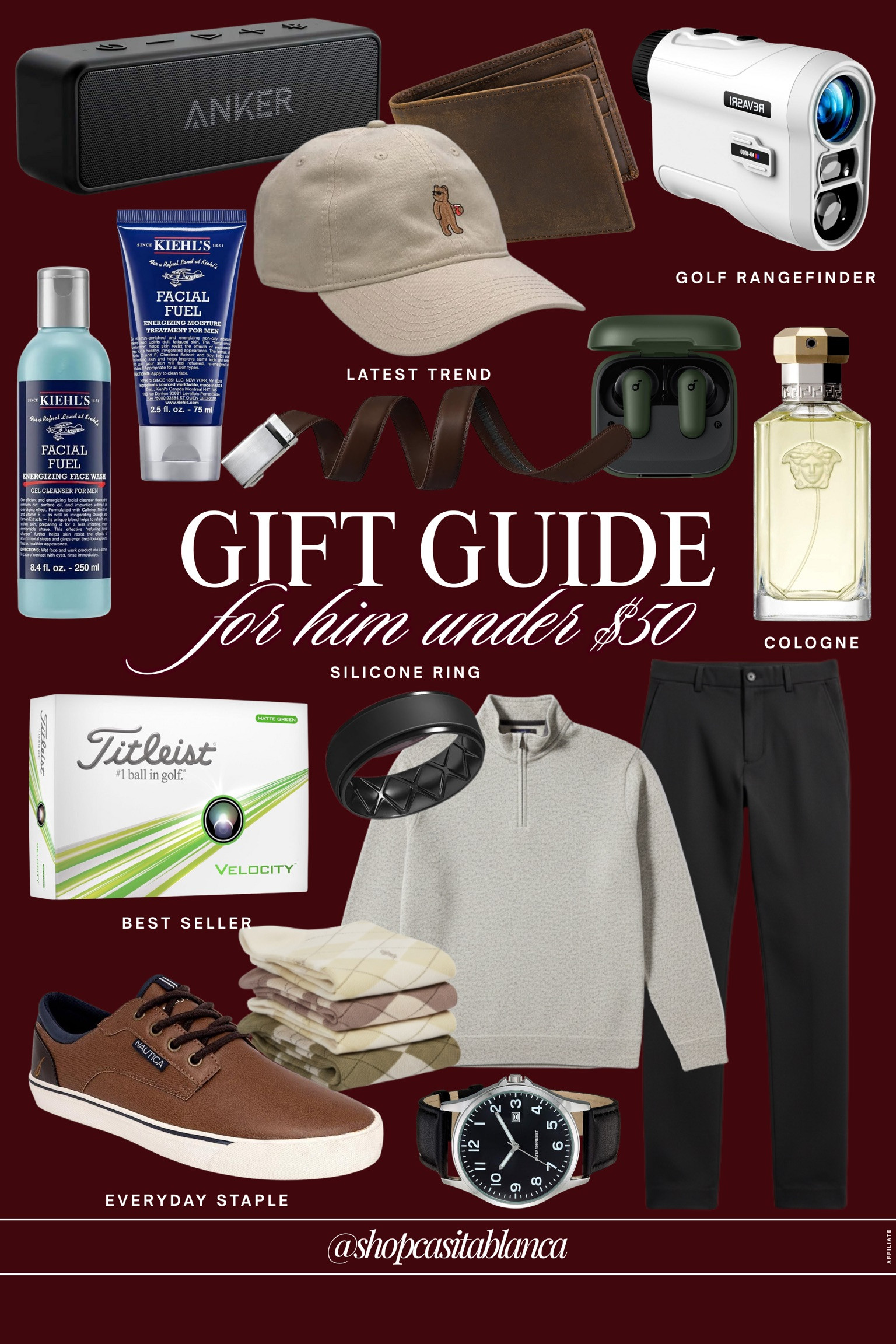 ✨ Easy gifts he’ll reach for every day.
From grooming staples and everyday accessories to golf picks and tech finds — these under-$50 ideas are practical, thoughtful, and so easy to wrap. 🤍

#AmazonHome #AmazonFinds #AmazonFavorites #AmazonMostLoved #LTKHome #LTKHoliday #LTKGiftGuide #HomeFavorites #HolidayDecor #AmazonMustHaves 

 #LTKGiftGuide #LTKHoliday #LTKFindsUnder50