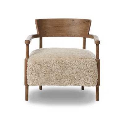 Bennett Chair-Beige Shearling | Perigold