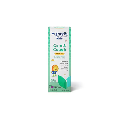 Hyland's Naturals Kids Cold & Cough Daytime Syrup - Grape - 4 fl oz | Target
