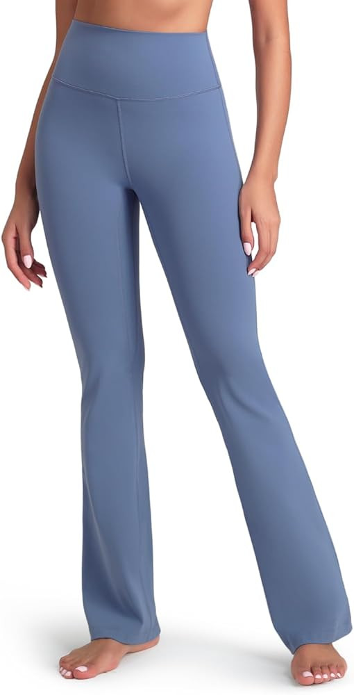 HeyNuts Harmony Flare Leggings 29"/30.5"/32.5"/34.5", High Waisted Tummy Control Wide Leg Bootcut... | Amazon (US)