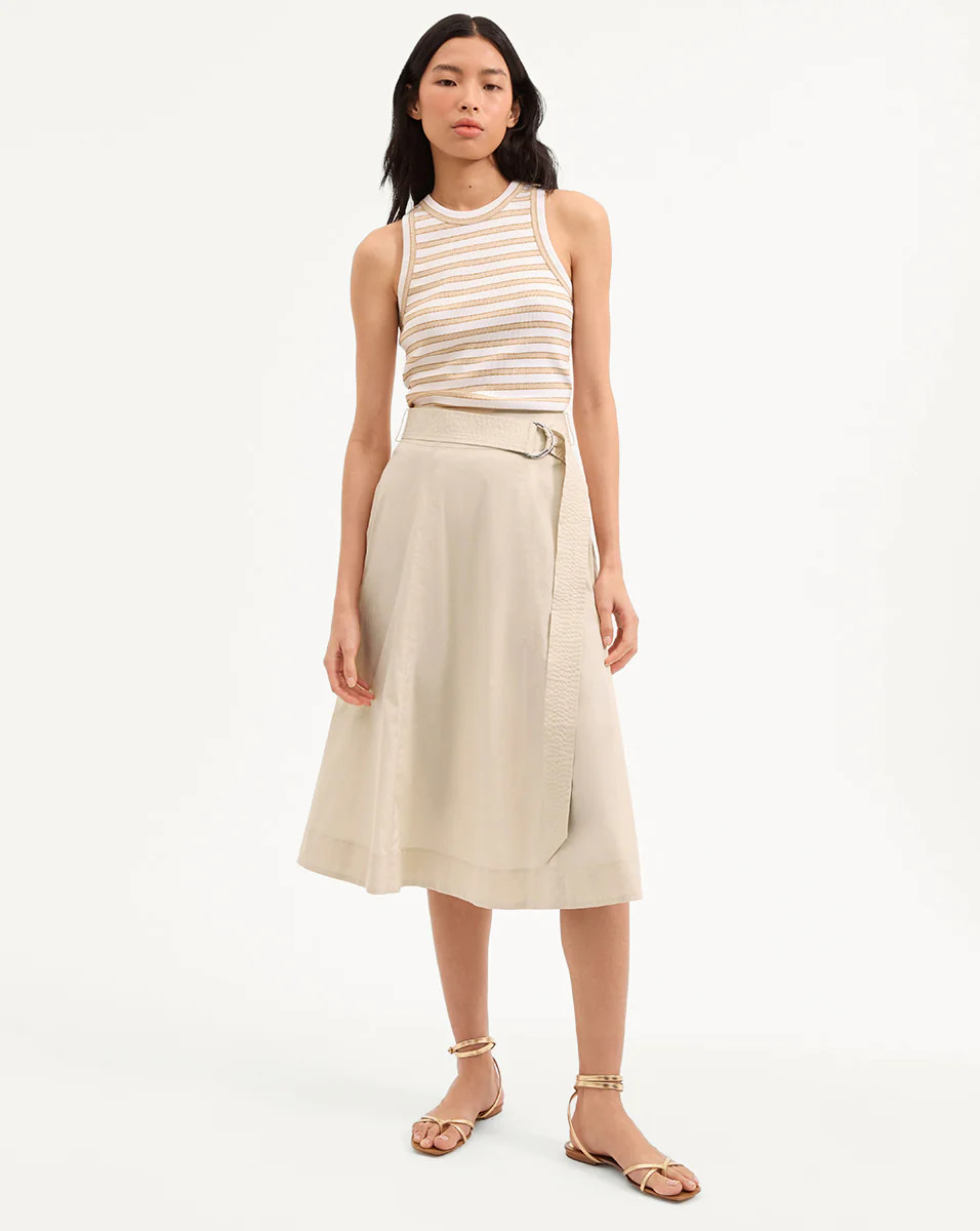 Facia A-Line Midi Skirt | Veronica Beard
