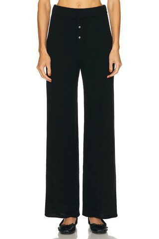 Eterne Cruz Cashmere Pant in Black | FWRD 