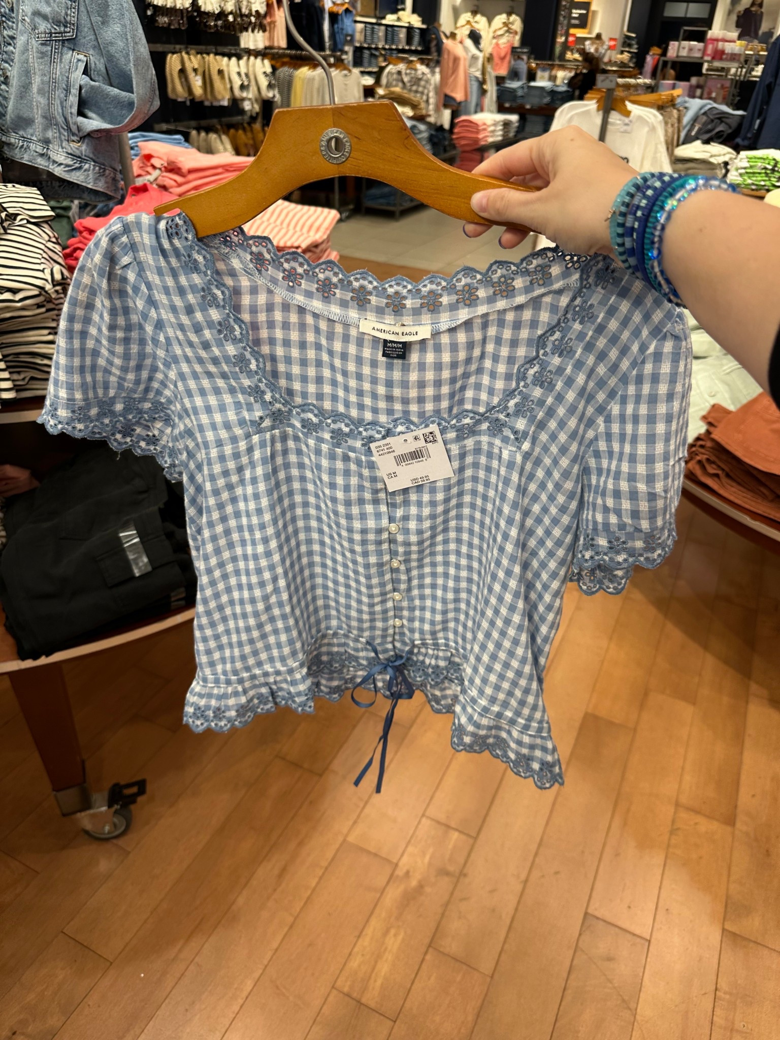 Love this blue gingham top! So adorable! This would be so cute for a country concert! On sale for $37 & ranges from sizes XXS-XXL!

#LTKSpringSale #LTKMidsize #LTKSaleAlert