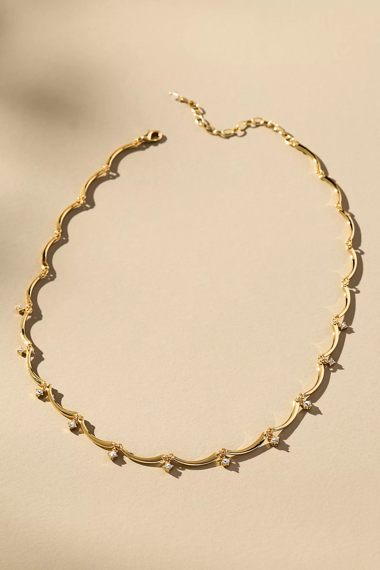 Crystal Scallop Necklace | Anthropologie (US)