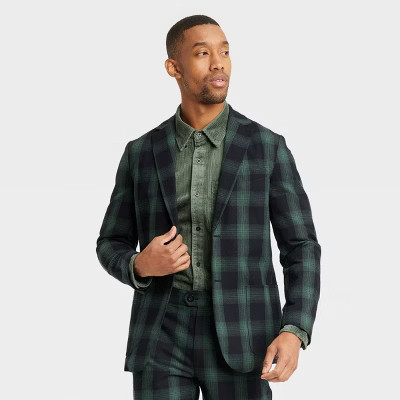 Houston White Adult Ombre Plaid Blazer - Green | Target