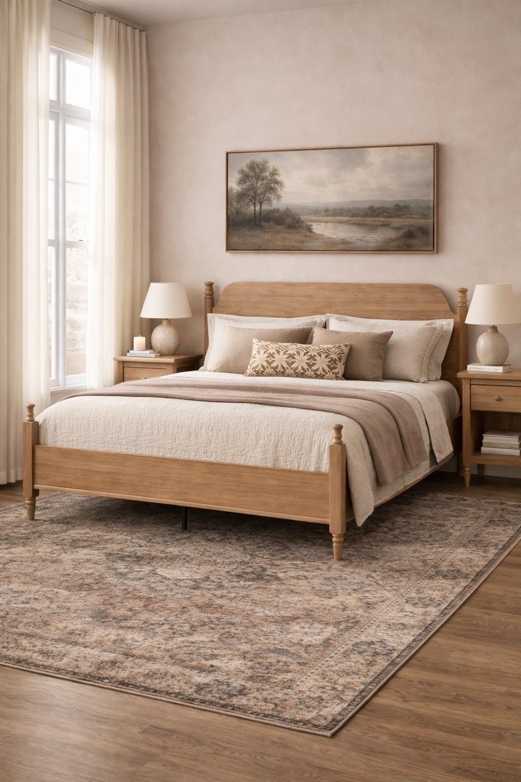 New wood platform bed from My Texas House at Walmart 🤎