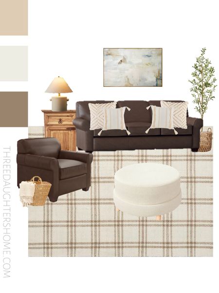 Living room design, inspired by Studio McGee



family room, sitting room, living room design, neutral design, living room set, plaid rug, wall art, faux tree, olive tree, round ottoman, target home

#LTKstyletip #LTKhome #LTKsalealert