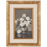Vintage White Floral Art Print with Frame | Walmart (US)