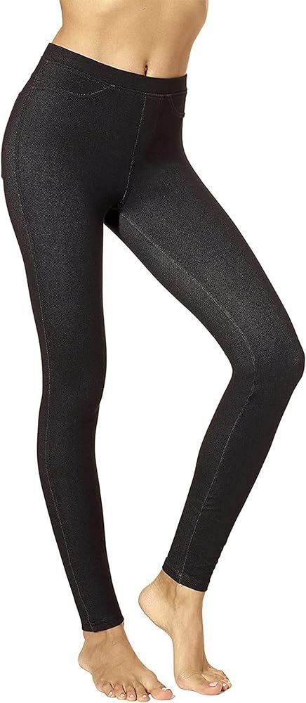 No nonsense Stretch Denim Leggings for Women-Comfortable and Stylish Pants | Amazon (US)