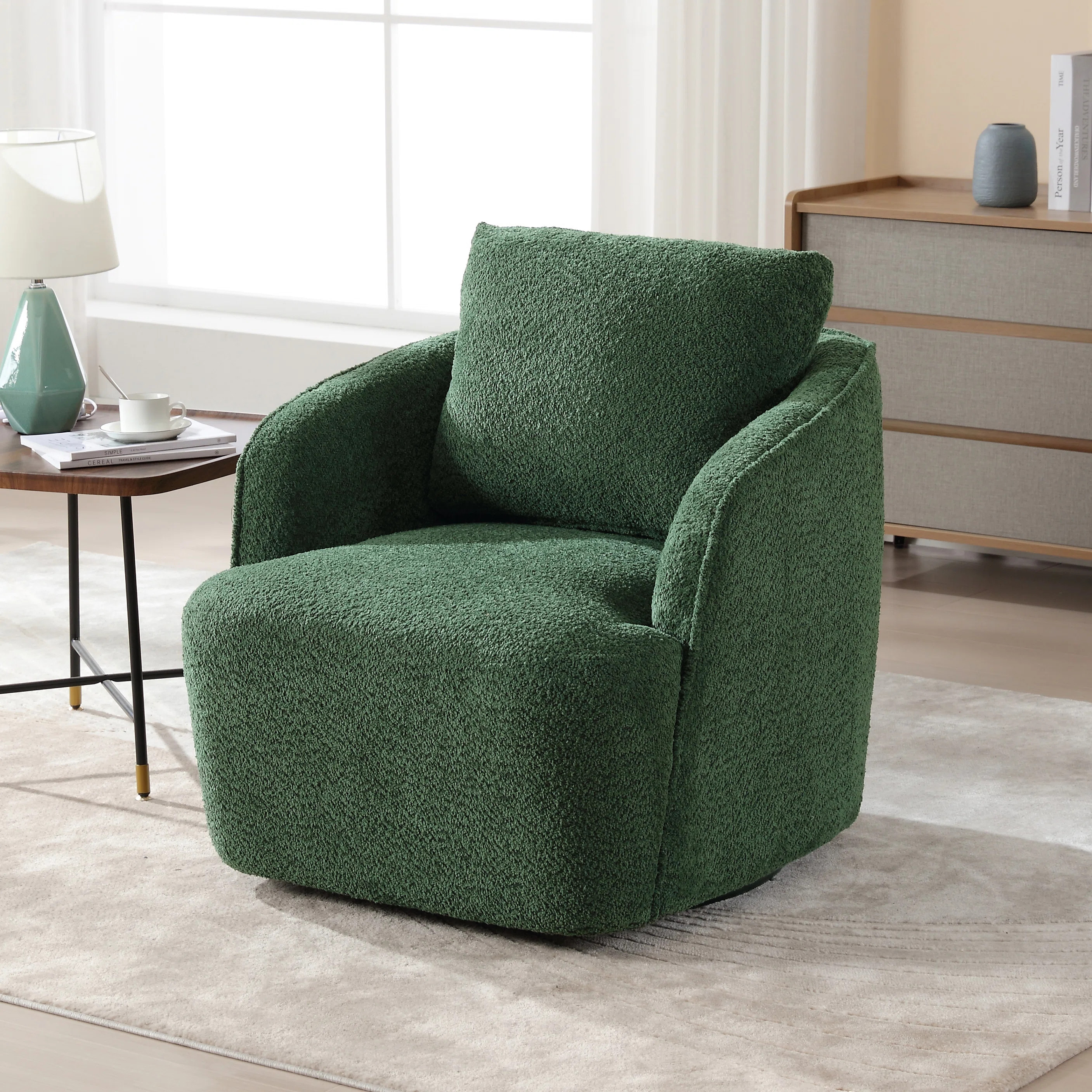Dalbert 30.3'' Wide Swivel Barrel Chair | Wayfair North America