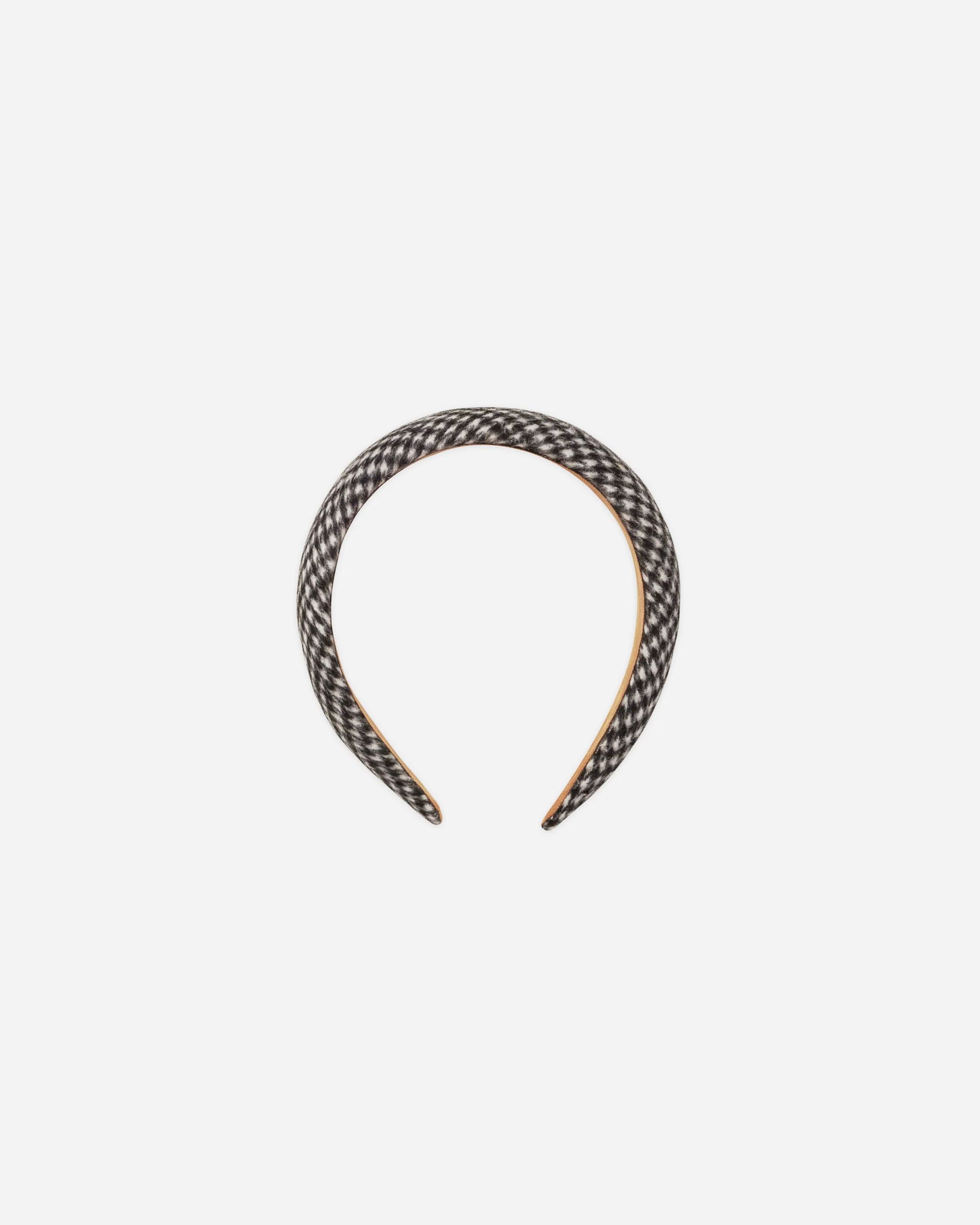 Padded Headband || Black Houndstooth | Rylee + Cru