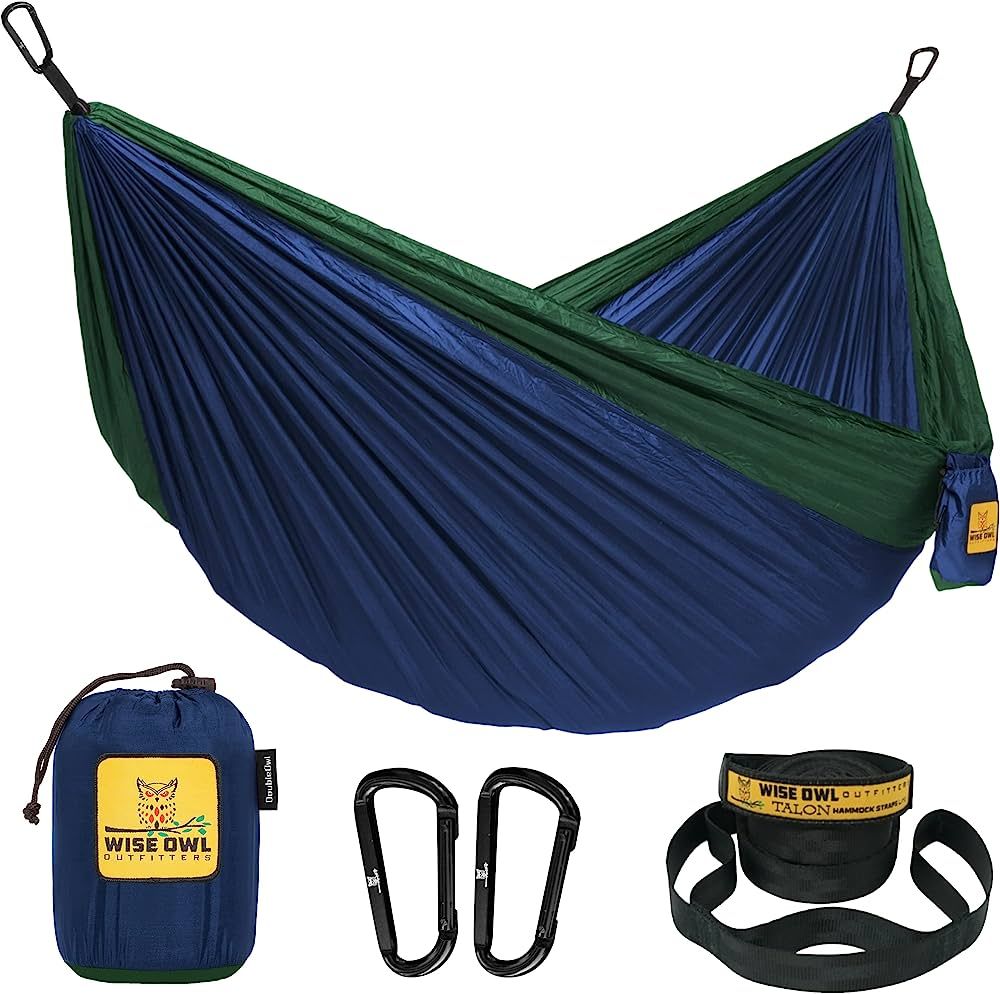 Wise Owl Outfitters Camping Hammock - Portable Hammock Single or Double Hammock Camping Accessori... | Amazon (US)
