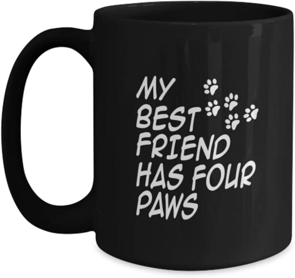 Best Friends Dog Coffee Mug My Best Friend Has Four Paws Cat And Dog Lover Gifts | Amazon (US)