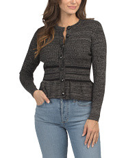 Peplum Waist Cardigan Sweater | Women | Marshalls | Marshalls