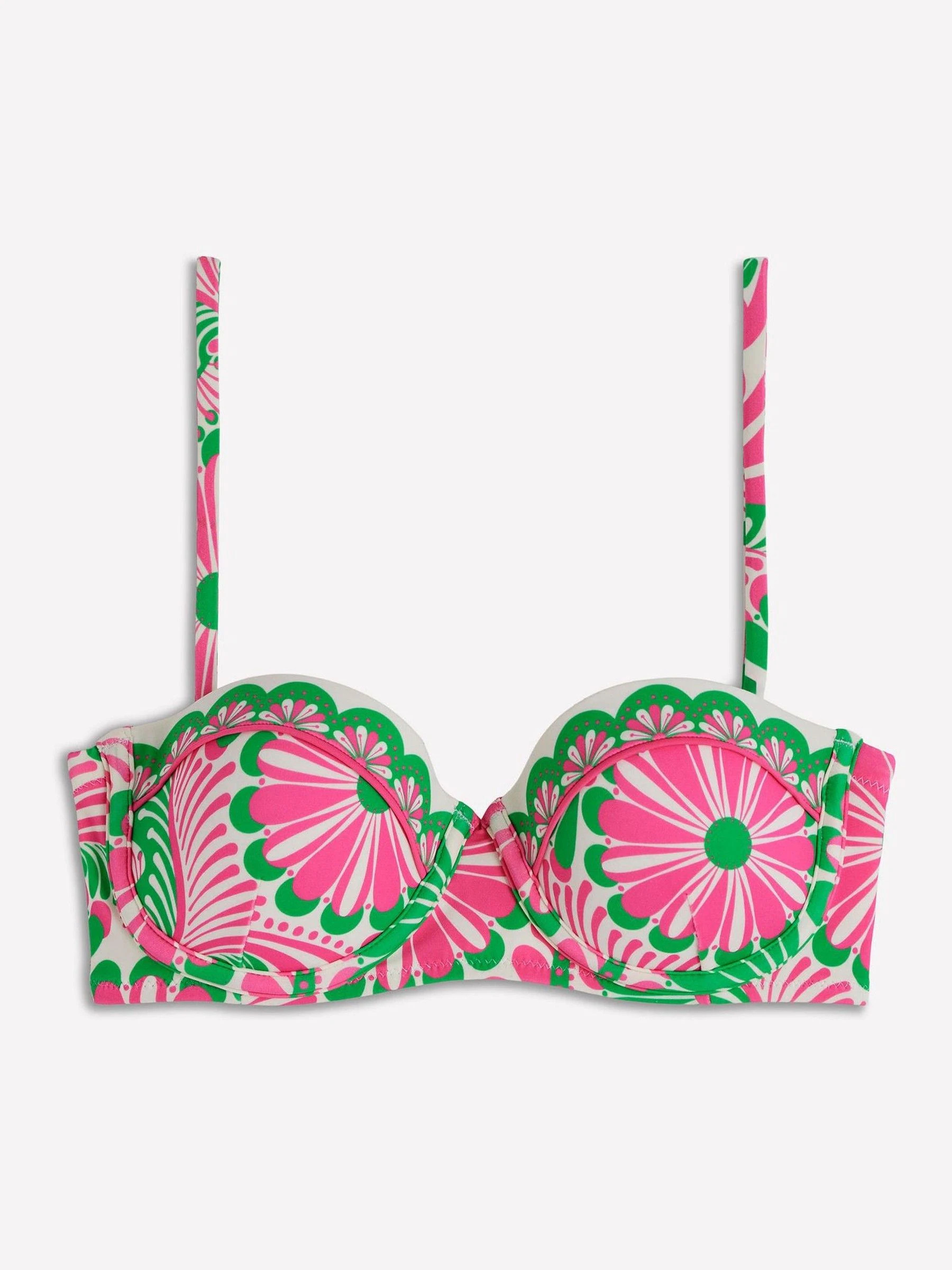 Boden Boden Pink Rhodes Cup Sized Bikini Top | Next US